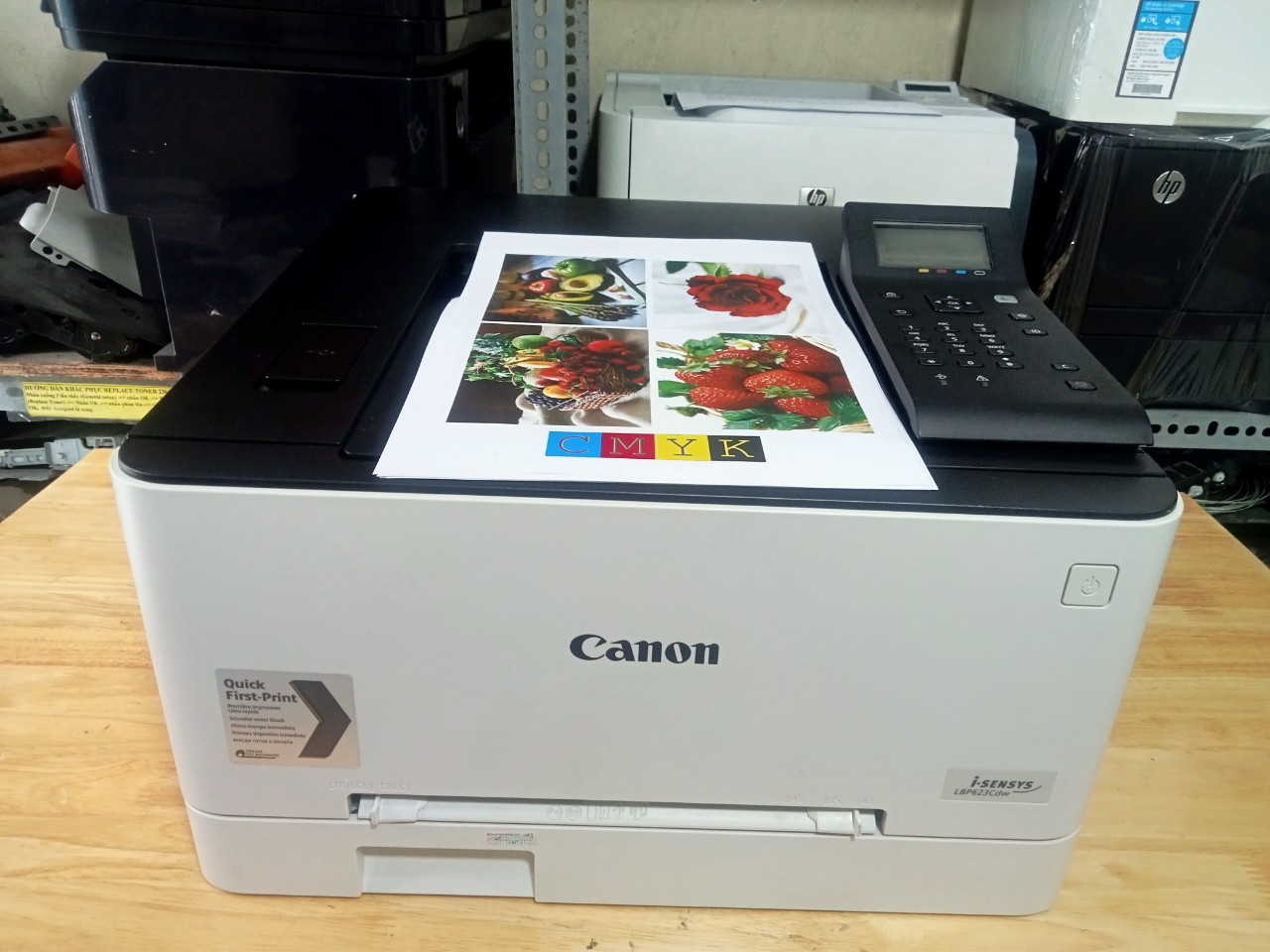 Máy In Laser Màu Canon 623cdw Cũ Giá Rẻ | In 2 Mặt, Wi-Fi, Mới 85%